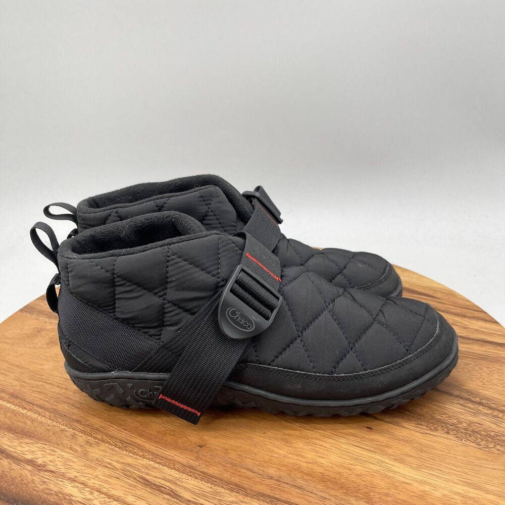 Chaco Ramble Puff Shoes Mens Size 9 Black Outdoor Slipper Comfort Ankle Boots